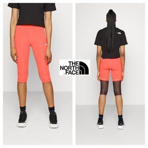 NWT $85 THE NORTH FACE Women XS Capri Leggings Tights Running Gym Yoga NEON PINK